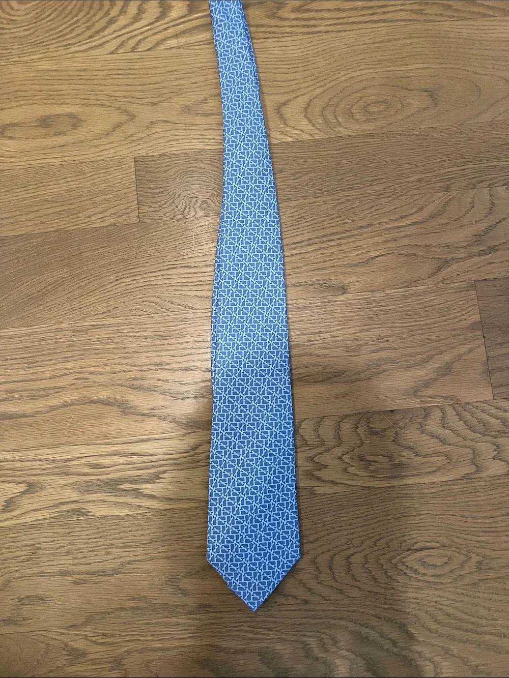 Light Blue Geometric Men's Tie